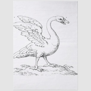 Schwan Symbol der Liebe und Treue Fine Art Seidenpapier