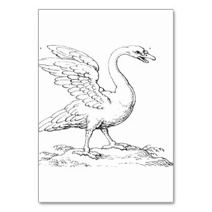Schwan Symbol für Liebe und Treue, Kunstobjekt Tischnummer