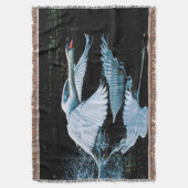 Schwan über Wasser fliegen Decke (Vorderseite Vertikal)