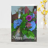 Schwan und Blume Karte (Gelbe Blume)