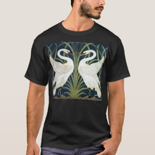 Schwan- und Eile- und Iristapete T - Shirt