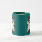 Schwan- und Eile- und Iristapete Tasse (Zentrum)