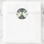 Schwan und Eilrush und Iris Tapete Aufkleber (Tasche)