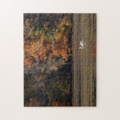 Schwan und Fall Foliage Puzzle (Vertikal)