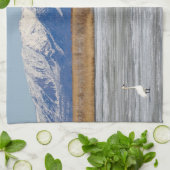 Schwan und Schnee Geschirrtuch (Gefaltet)