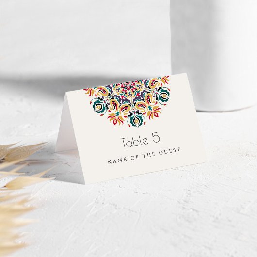 Schwan Vögel Lotus Blumen Mandala Platzkarten Tischnummer