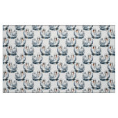 Schwan-Vögel Musterdesign auf Weiß Stoff (Fat Quarter (45,7 x 55,9 cm))