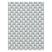 Schwan-Vögel Musterdesign auf Weiß Tischdecke (Vorderseite)