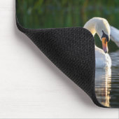 Schwan, Vogel, See Mousepad (Ecke)