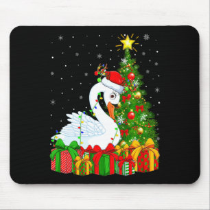 Schwan Vogel Weihnachten Feiertag Weihnachtsmann S Mousepad