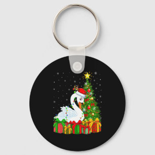 Schwan Vogel Weihnachten Feiertag Weihnachtsmann S Schlüsselanhänger