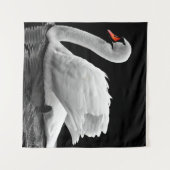 Schwan Wandteppich (Vorderseite (Horizontal))