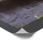 Schwan-Wasserlandschaft-Fotoposter Poster (Ecke)