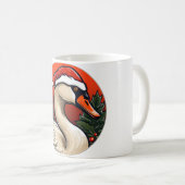 Schwan Weihnachten Kaffeetasse (VorderseiteRechts)