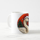 Schwan Weihnachten Kaffeetasse (Vorderseite Links)