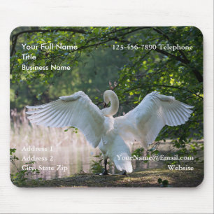 Schwan Werbe-Foto-Mauspad Mousepad