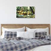 Schwan | Zazzle_Growshop. Leinwanddruck (Insitu (Schlafzimmer))