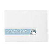 SchwanblumenWirbel | PERSONIFIZIERT Rundum-Adressaufkleber (Vorderseite)