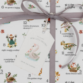 Schwäne | 12 Weihnachtsfeiertag Geschenkanhänger