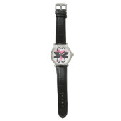 Schwäne am Amur Armbanduhr (Flach)