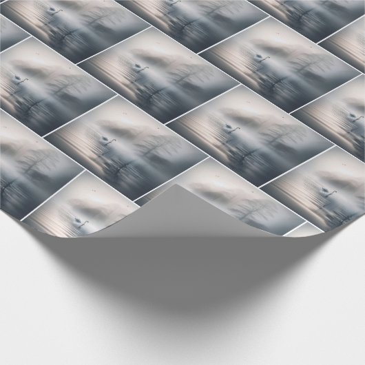 Schwäne am Mistsee Geschenkpapier (Ecke)