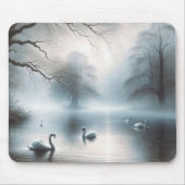 Schwäne am Mistsee Mousepad (Vorne)