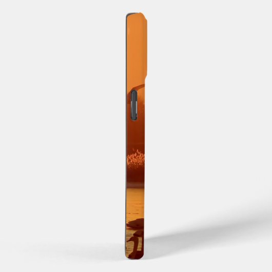 Schwäne am See bei Sonnenuntergang Case-Mate iPhone Hülle (Rückseite / Rechts)