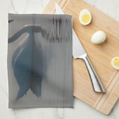 Schwäne am See Geschirrtuch (Viertel Falte)