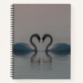 Schwäne am See Notizblock (Vorderseite)