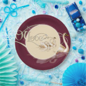 Schwäne aus Papierplatten und Lieben Pappteller (Party)