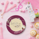 Schwäne aus Papierplatten und Lieben Pappteller (Party)