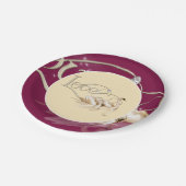 Schwäne aus Papierplatten und Lieben Pappteller (Schrägansicht)