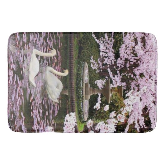 Schwäne Badematte (Vorderseite)