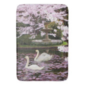 Schwäne Badematte (Vorderseite Vertikal)