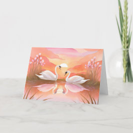 Schwäne bei Sonnenuntergang gestern Abend waren ma Karte