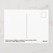 Schwäne beobachten Bootstransfer durch den Barrow Postkarte (Rückseite)