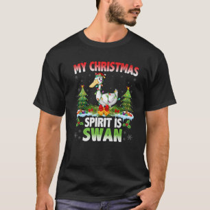 Schwäne, die Weihnachtsmannmütze tragen, mein Weih T-Shirt