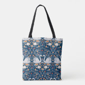 Schwäne, Fische, Blume, Volksmuster. Tasche (Rückseite)