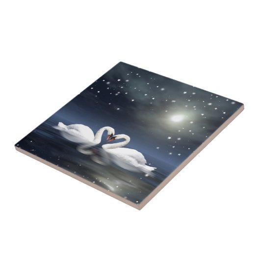 Schwäne Fliese (Seite)