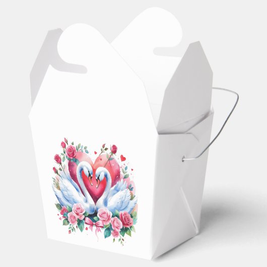 Schwäne Geschenkschachtel (Geöffnet)