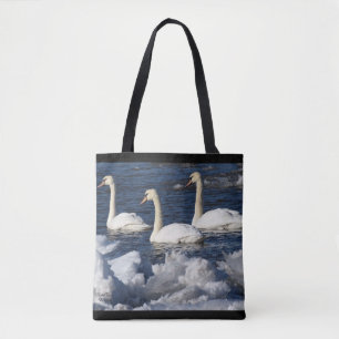 Schwäne im Icey-Fluss Tasche