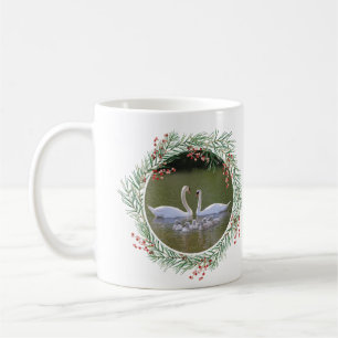 Schwäne im Personalisierten Urlaubskreath Kaffeetasse
