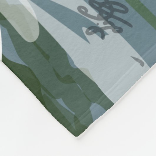 Schwäne im Wasser Fleecedecke (Ecke)