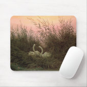 Schwäne in den Schilfen, c.1820 Mousepad (Mit Mouse)