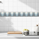 Schwäne in der Keramik der Liebe Fliese