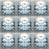 Schwäne in der Keramik der Liebe Fliese