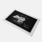 Schwäne in der Liebe Fußmatte (Schrägansicht)