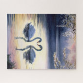 Schwäne in der Liebe Jigsaw Puzzle (Horizontal)