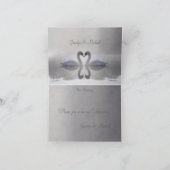 Schwäne in der Liebe ~ Karte / Einladung (Innenseite)