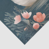 Schwäne in der Liebe Seidenpapier (Detail)